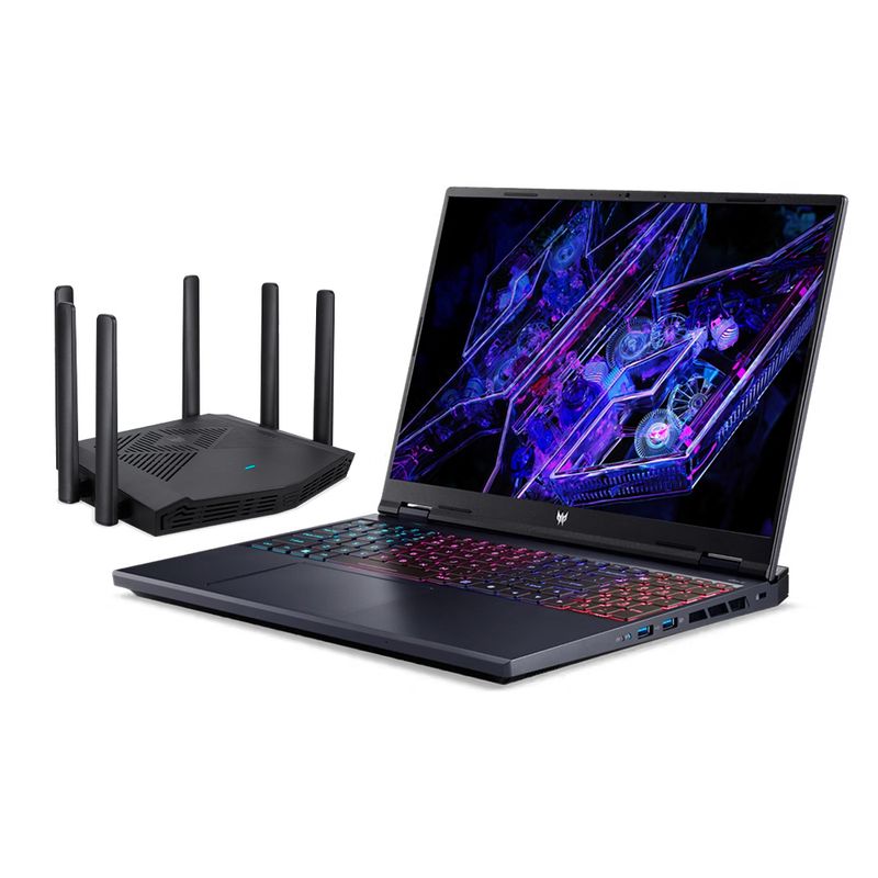 Notebook Gamer Acer Predator Helios Neo i7-14700HX, 16GB/512GB, RTX 4070, Tela 16″ IPS QHD 240Hz + Roteador W6X na Acer
