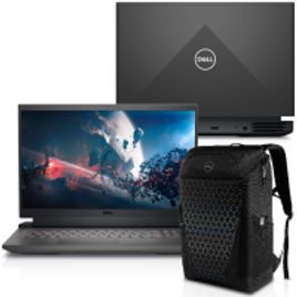 Notebook Gamer Dell i5-12500H 8GB SSD 256GB Geforce RTX 3050 Tela 15.6" FHD  W11 - G15-i1200-M10BP + Mochila Dell Gaming 17" na Fastshop
