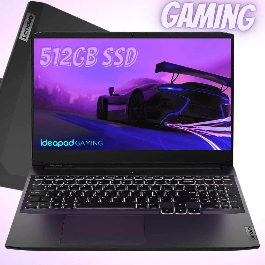 Notebook Gamer Lenovo Gaming 3i Intel Core i5-11300H, 8GB RAM, GeForce GTX 1650, SSD 512GB, 15.6 Full HD, Windows 11, Preto – 82MG0009BR na KaBuM!
