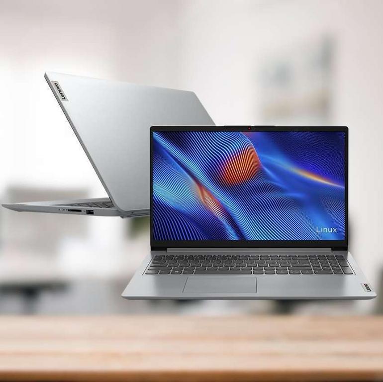 Notebook Lenovo AMD Ryzen 5-7520U 8GB 256GB SSD Tela HD 15.6” Linux Ideapad 1 82X5S00100 na Casas Bahia