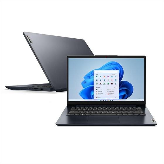 Notebook Lenovo IdeaPad 1i i3-1215U 4GB 256GB SSD Windows 11 14″ 83AF0000BR Abyss Blue na Magazine Luiza
