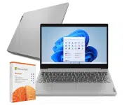 Notebook Lenovo IdeaPad 3i Celeron 4GB 128GB SSD + Microsoft 365 Personal – Windows 11 15.6′ 82BU0008BR Prata na Amazon