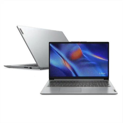 Notebook Lenovo Ultrafino IdeaPad 1 R3-7320U 4GB 256GB SSD Linux 15.6″ 82X5S00000 Cloud Grey na Fastshop