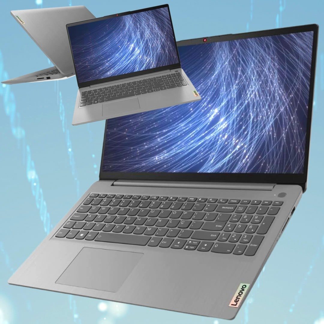 Notebook Lenovo Ultrafino IdeaPad 3 R7-5700U 15.6″ AMD Radeon Graphics 12GB 512GB SSD Linux na Compra Certa