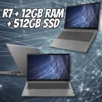 Notebook Lenovo Ultrafino IdeaPad 3 R7-5700U 15.6″ AMD Radeon Graphics 12GB 512GB SSD Linux na Magazine Luiza