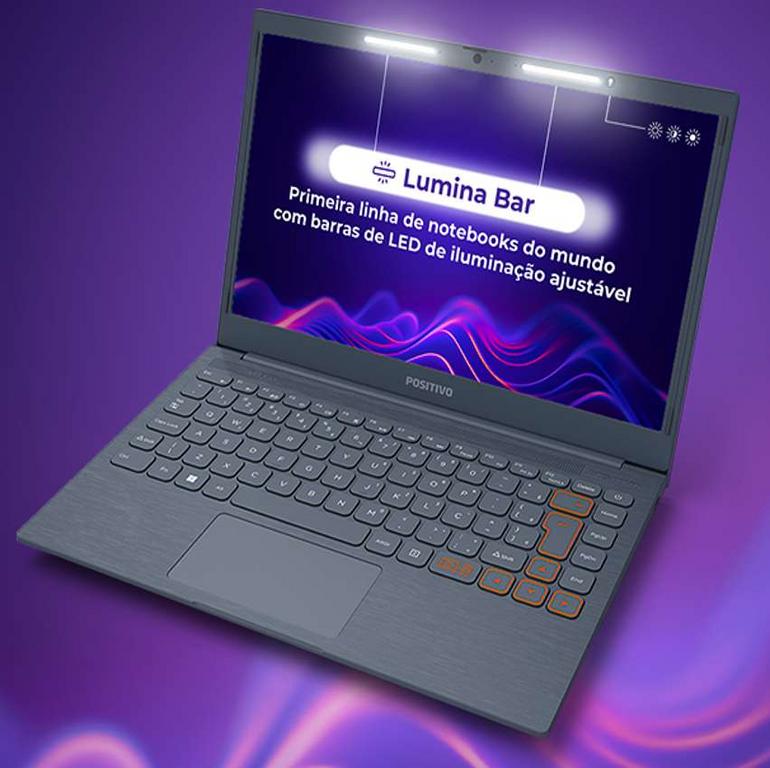 Notebook Positivo Vision C14 Lumina Bar Celeron, 4GB 128GB eMMC, Tela 14 Polegadas HD Antirreflexo, Windows 11, Tecla Link – Cinza na Amazon