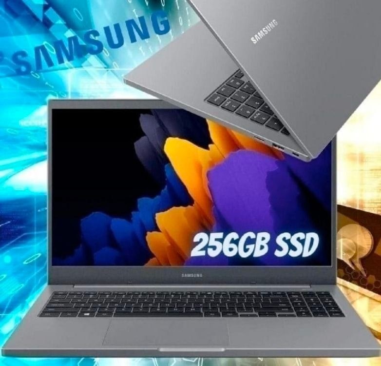 Notebook Samsung Book Celeron 6305 4GB DDR4 256GB SSD Windows 11 Home 15,6″ Full HD – NP550XDA-KP3BR na Casas Bahia