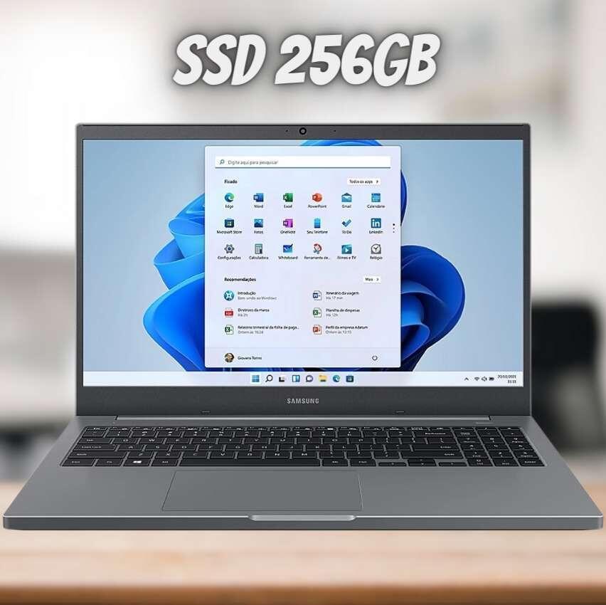 Notebook Samsung Book Intel 11ª Geração Celeron 6305 15.6 Full HD 4GB DDR4 256GB ssd NVMe Windows 11 NP550XDA-KP3BR na Americanas