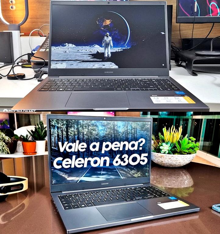 Notebook Samsung Book Intel Celeron 6305, 4GB RAM, HD 500GB, 15.6 Full HD, Intel UHD Graphics, Linux, Cinza – NP550XDZ-KO4BR na Magazine Luiza
