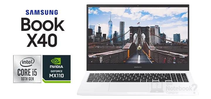 Notebook Samsung X40 10ºG Intel Core i5-1021U 8GB HD 1TB Placa Geforce MX110 2GB Tela 15″W10 NP550XCJ-XF2BR na Carrefour