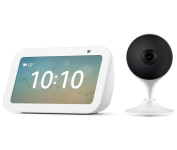Novo Echo Show 5 (3ª geração – 2023) | Smart display com graves mais potentes e som mais nítido | Cor Branca + Câmera IM3c Intelbras na Amazon