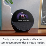 Novo Echo Spot com Alexa (2024) | Despertador inteligente com som vibrante | Cor Preta na Amazon