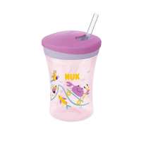 NUK Copo Action Evolution Com Canudo 230 Ml Girl - Roxa na Amazon