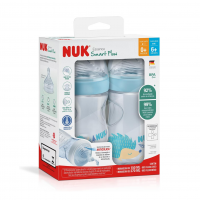 NUK Kit De Mamadeiras Anticólica Essence Smart Flow 150 E 270Ml - Azul na Amazon