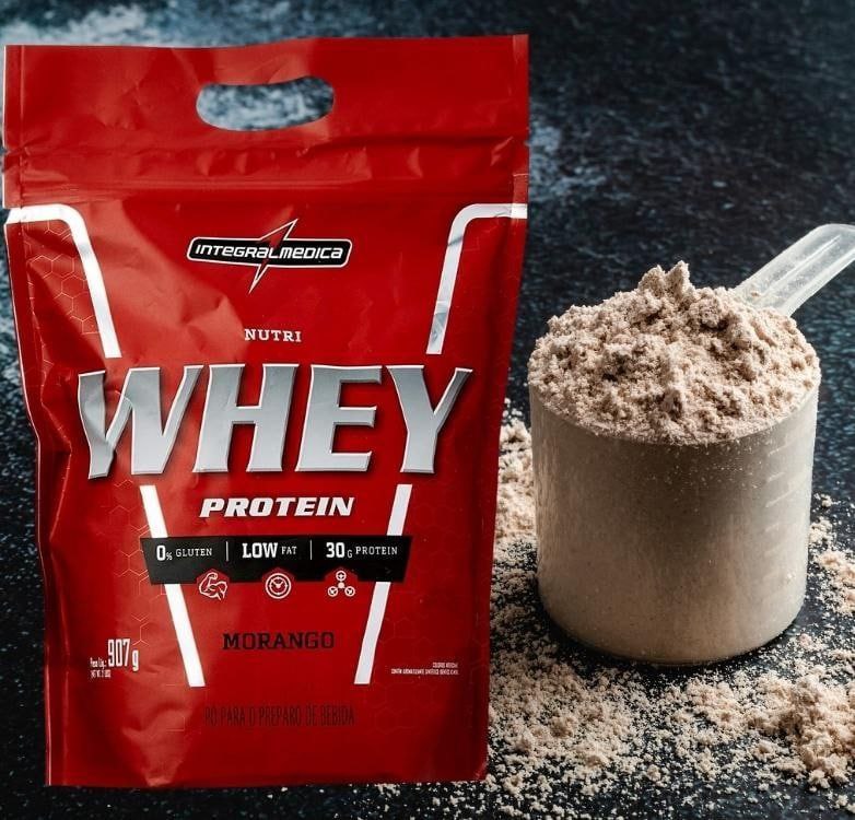Nutri Whey Protein Morango – Pouch 907g na Amazon