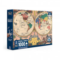 O Novo Mapa Do Mundo: 1928 - Quebra-cabeça - 1000 Peças - Toyster Brinquedos na Amazon