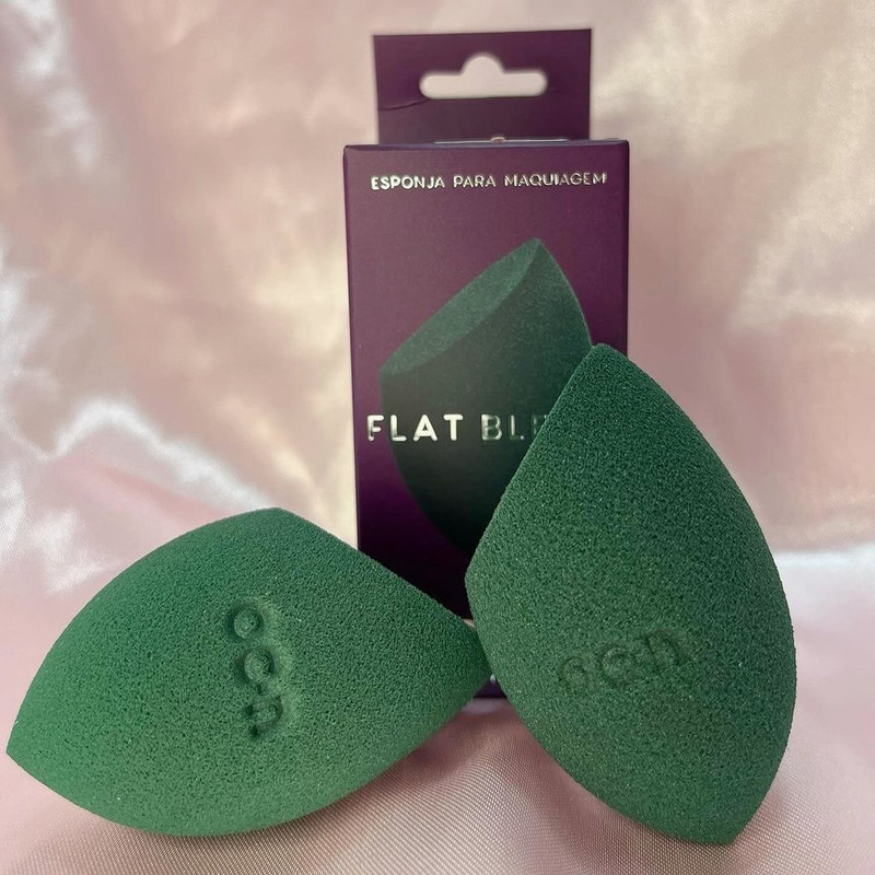 Océane Esponja de Maquiagem Verde – Flat Blend Verde na Amazon