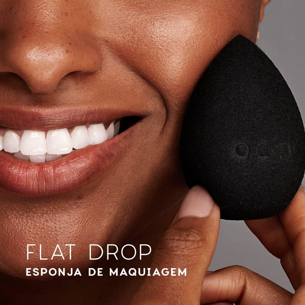 Océane Flat Drop Océane – Esponja De Maquiagem./Preto na Amazon