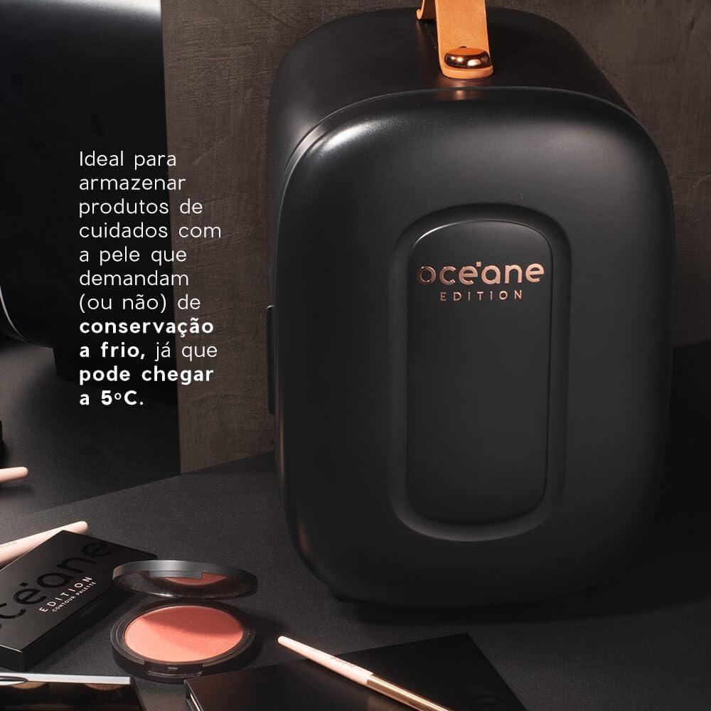 Océane Mini Geladeira Preta – Skincare Fridge Océane Edition 4l na Amazon