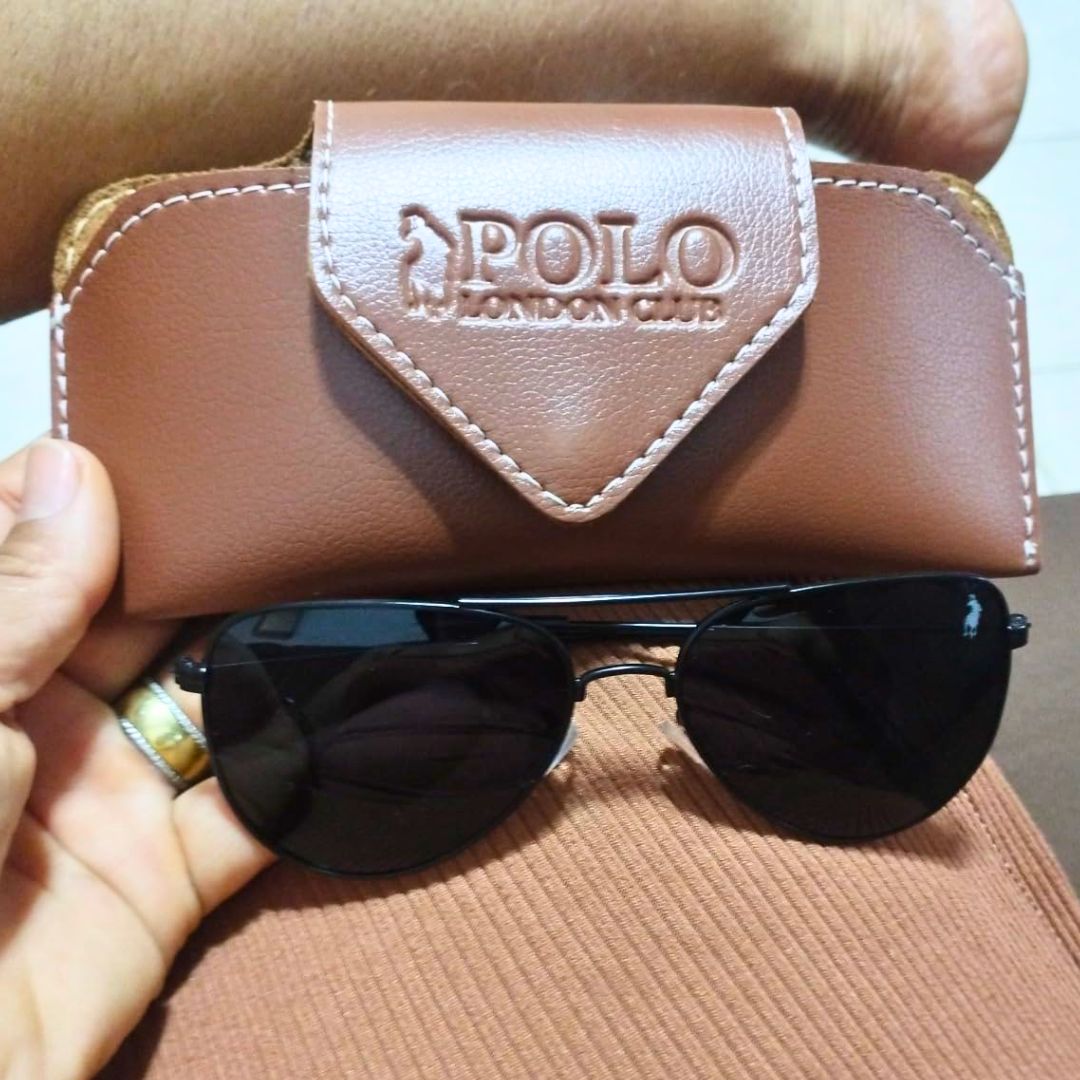Óculos de Sol Aviador Clássico Unissex Polo London Club, Armação em Metal Stainless Stell na Amazon