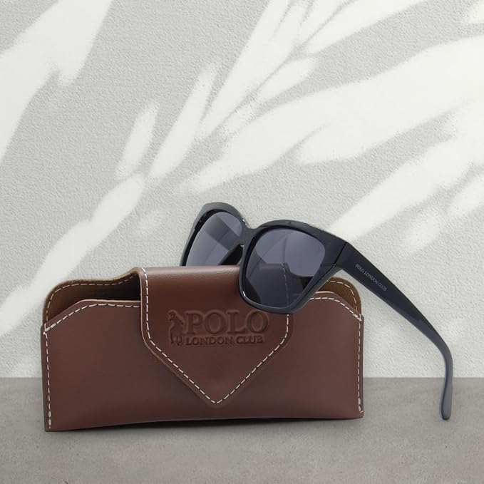 Óculos de Sol Clássico Polo London Club com Proteção UVA/UVB – Kit contém estojo e flanela na Amazon