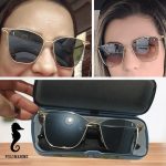 Óculos de Sol Feminino Proteção UV Polo Marine M-HT23 + Case na Amazon