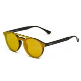 Óculos KYPERS GERI GR006 PRETO Lente ESPELHADA OURO AMARELO Tam 49 na Okulos