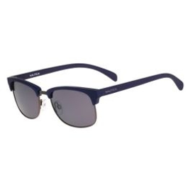Óculos Nautica N3610Sp 035 Azul Fosco Lente Polarizada Cinza Flash Tam 53 na Okulos