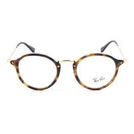 Oculos Ray Ban Round Fleck Tartaruga Lente Tam 49 RB2447V 5494 na Okulos