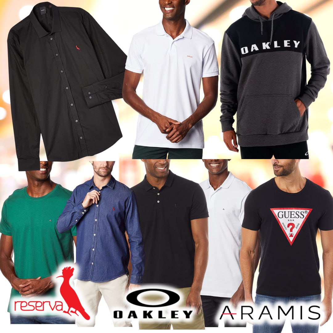 Oferta em Moda Masculina – Reserva, Aramis e mais na Amazon