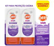 OFF! Kids Kit Repelente Infantil 2 Unidades, Proteção por até 4h, Loção 200ml Cada na Amazon