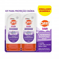 OFF! Kids Kit Repelente Infantil 2 Unidades, Proteção Por Até 4h, Loção 200ml Cada na Amazon