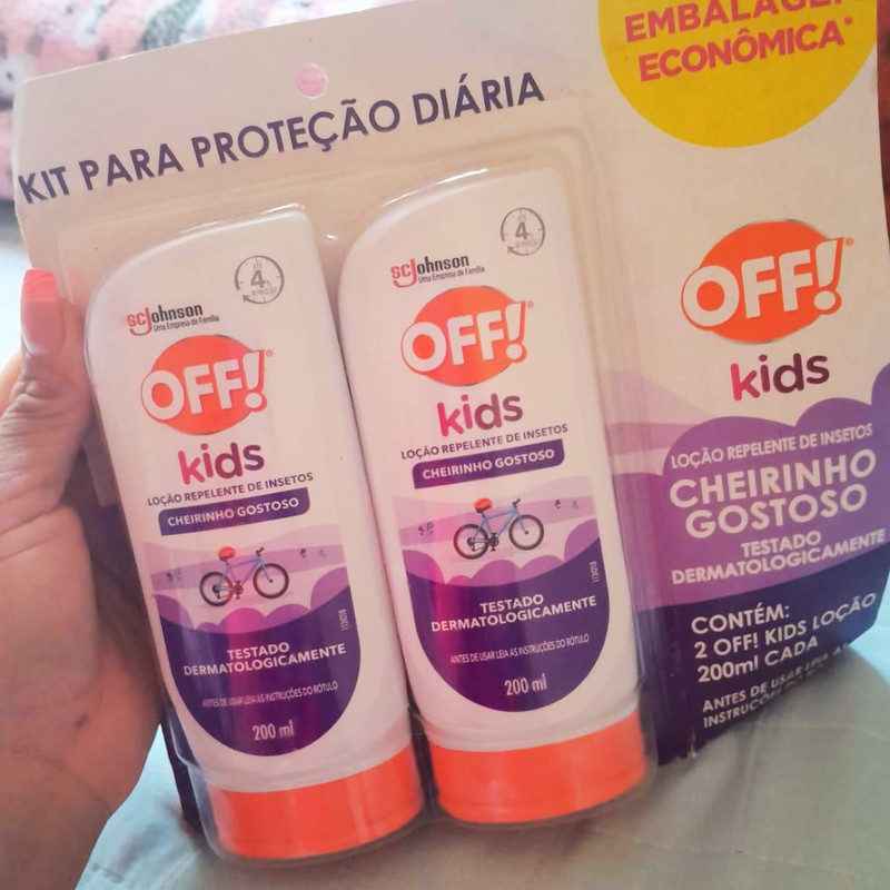OFF! Kids Kit Repelente Infantil 2 Unidades, Proteção por até 4h, Loção 200ml Cada na Amazon