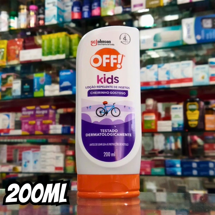 OFF! Kids, Repelente Infantil de Mosquitos e Insetos, Repelente Baby, Nova embalagem, Proteção por até 4h, Testado dermatologicamente, 200ml na Amazon