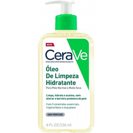 Óleo de Limpeza Hidratante com Triglicerideo e Esqualeno Tamanho 236ml - Cerave na Amazon