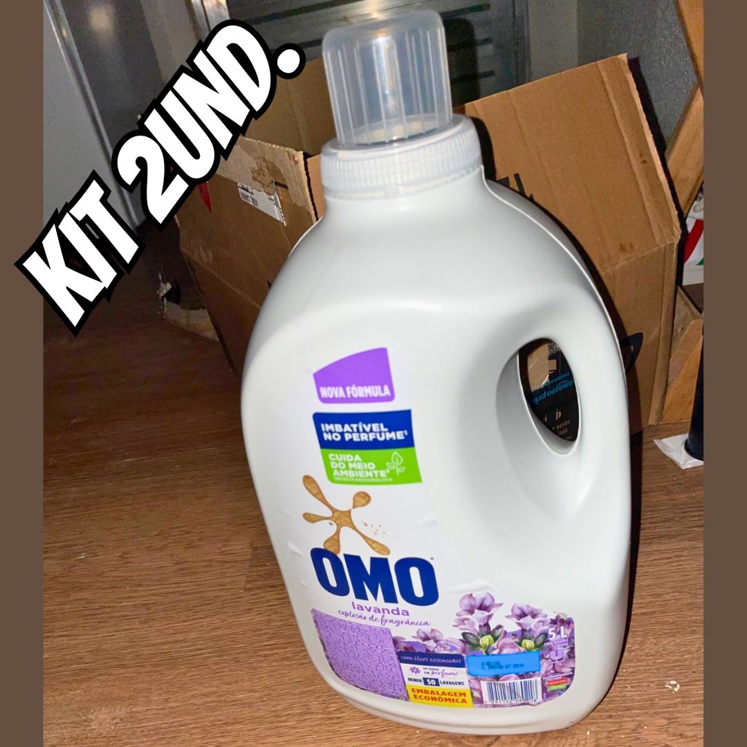 Omo 2 Unidades Det Líquido Lavanda 5L na Amazon