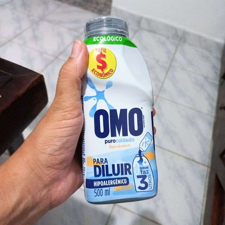 Omo Puro Cuidado – Sabão Líquido, Refil 500ml na Amazon