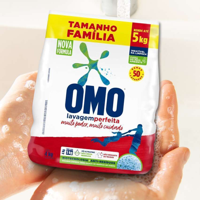 OMO Sabão Em Pó Lavagem Perfeita Pacote Família – 4 Kg na Amazon
