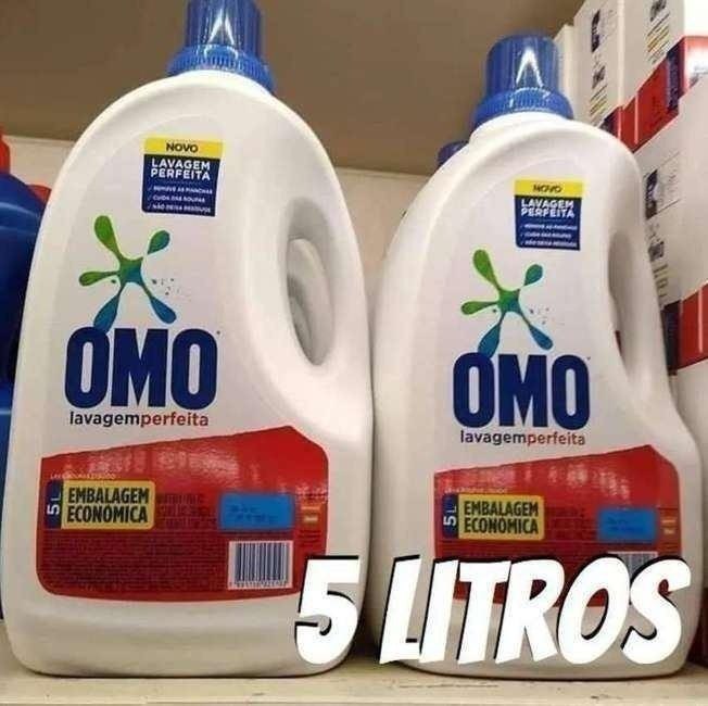 Omo Sabão Líquido 2 Unidades Lavagem Perfeita 5L na Amazon