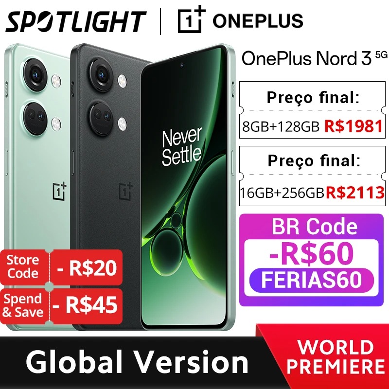 OnePlus Nord 3 5G Cupom na Aliexpress