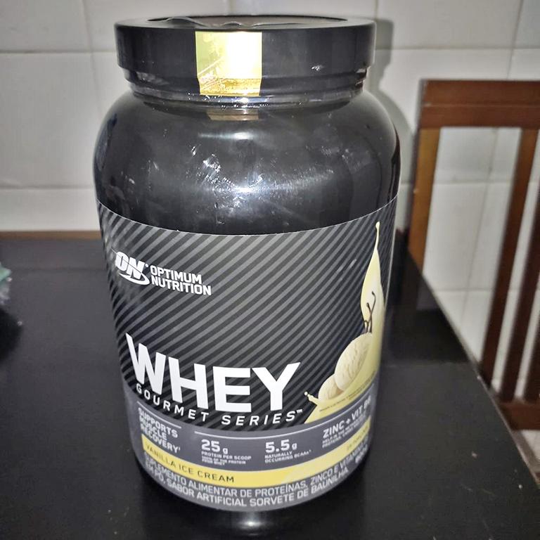 Optimum Nutrition, Gourmet, 100% Whey Protein, 900g – Baunilha na Amazon