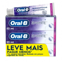 Oral-B Creme Dental 3D White Brilliant Fresh, Clareador Avançado Com Micropartículas Clareadoras, 53 Ml, 3 Unidades na Amazon
