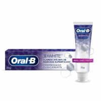 Oral-B Creme Dental 3D White Brilliant Fresh Com Micropartículas Clareadoras 70gl na Pague Menos
