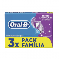 Oral-B Creme Dental Escudo Anti Açúcar Tradicional Leve 3 Pague 2 70G Oral B na Amazon