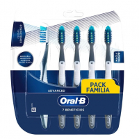 Oral-B Escova De Dente 7 Benefícios, Limpeza Suave E Profunda, 5 Unidades na Amazon