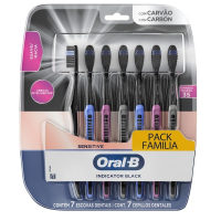 Oral-B Escova De Dente Indicador Black Charcoal 7 Unidades na Amazon