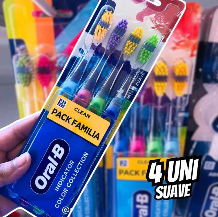 Oral-B Escova Dental Indicator Color Collection – 4 Unidades na Amazon