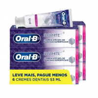 Oral-B Pasta De Dente 3D White Brilliant Fresh, 6 Unidades na Amazon