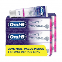 Oral-B Pasta De Dente 3D White Brilliant Fresh Micropartículas Branqueadoras 53 Ml, 6 Unidades na Amazon