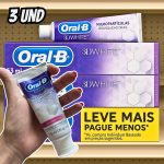 Oral-B Pasta de Dente 3D White na Amazon